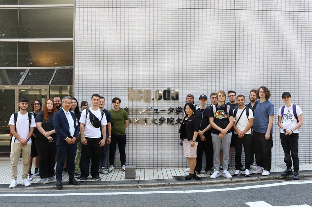 KCGグループの学生らとの交流や日本文化体験を楽しみました（KCG京都駅前校）